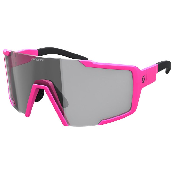 Scott Sonnenbrille Shield Compact Acid Pink Grey Light Sensitive Präsentation