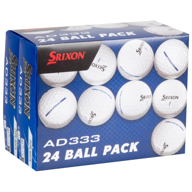 Srixon Neue Golfbälle AD333 11 Sleeved 24 Balles White Präsentation