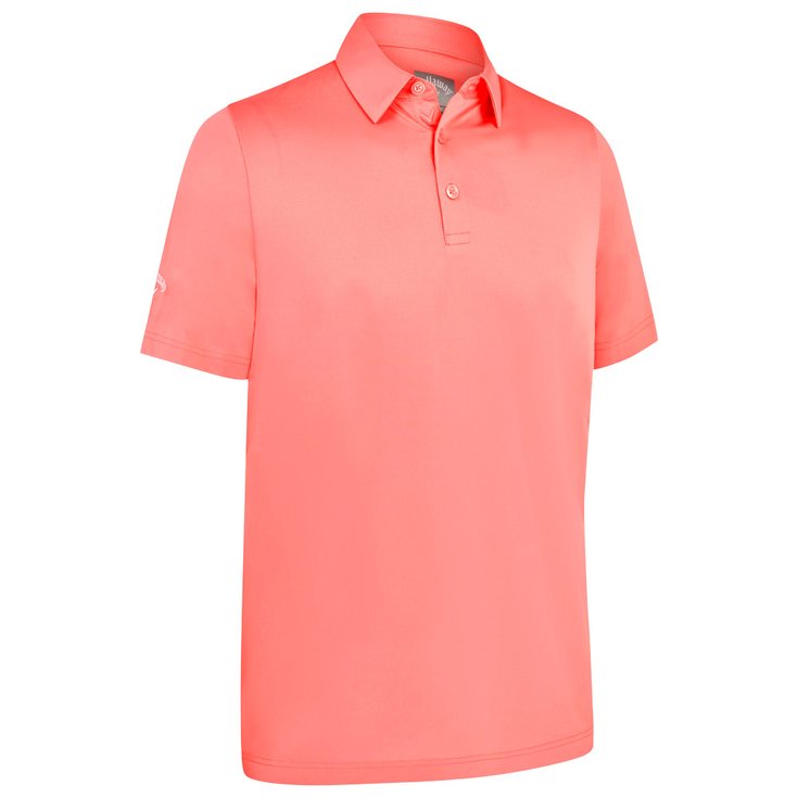 Callaway Golf Polohemde Swingtech Solid Strawberry Pink Präsentation