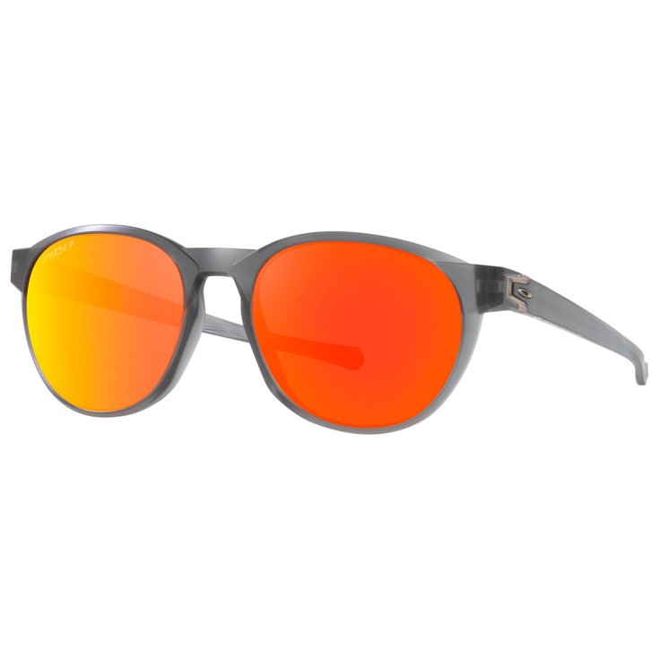 Oakley Sonnenbrille Reedmace Matte Grey Smoke Prizm Ruby Polarized Präsentation