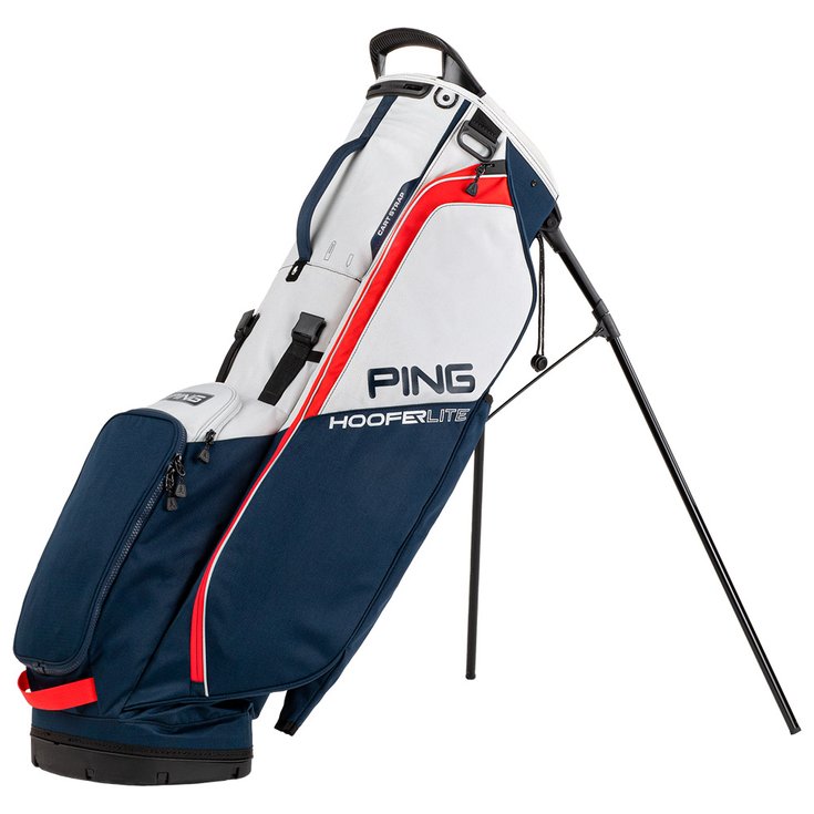 Ping Standbag (Komplettsatz) Hoofer Lite 231 Navy Platinum Red Präsentation