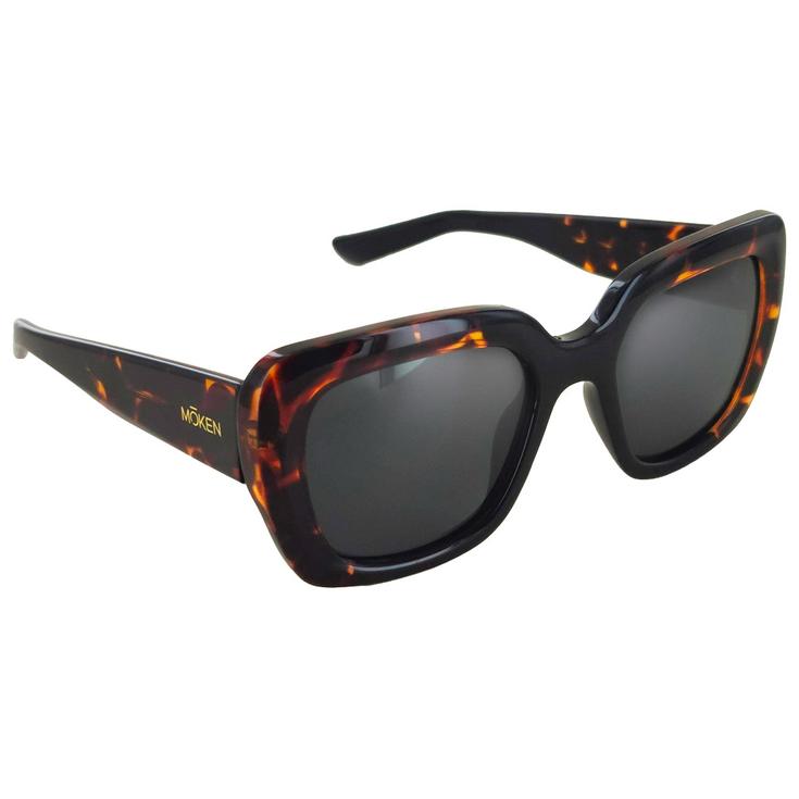 Moken Vision Sonnenbrille Iris Black Tortoise Grey Cat.3 Polarized Präsentation
