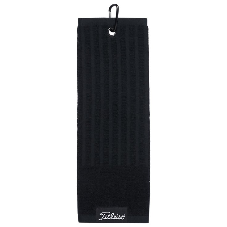 Titleist Serviette Tri-Fold Cart Towel Black Présentation