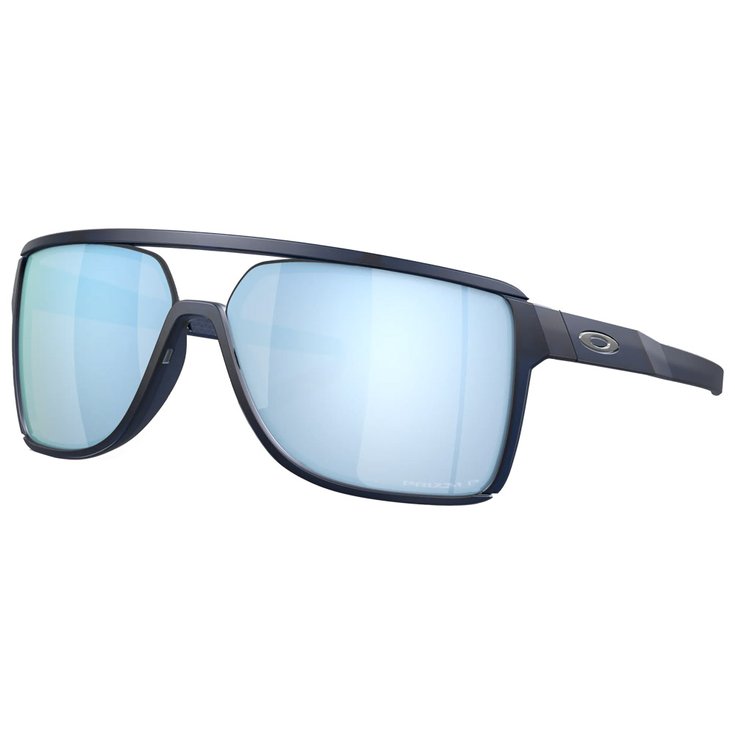 Oakley Sonnenbrille Castel Matte Translucent Blue Prizm Deep Water Polarized Präsentation