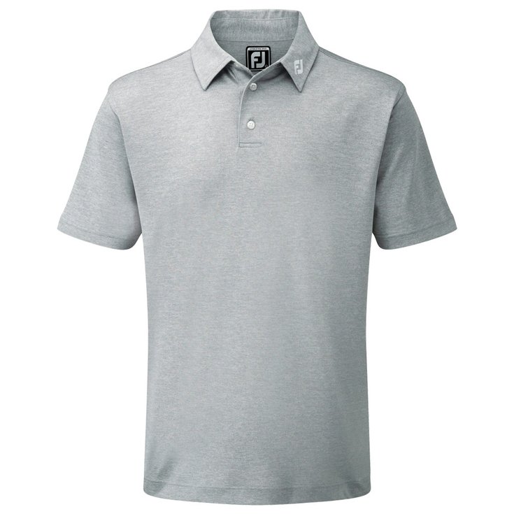 Footjoy Stretch Pique Solid Heather Grey 