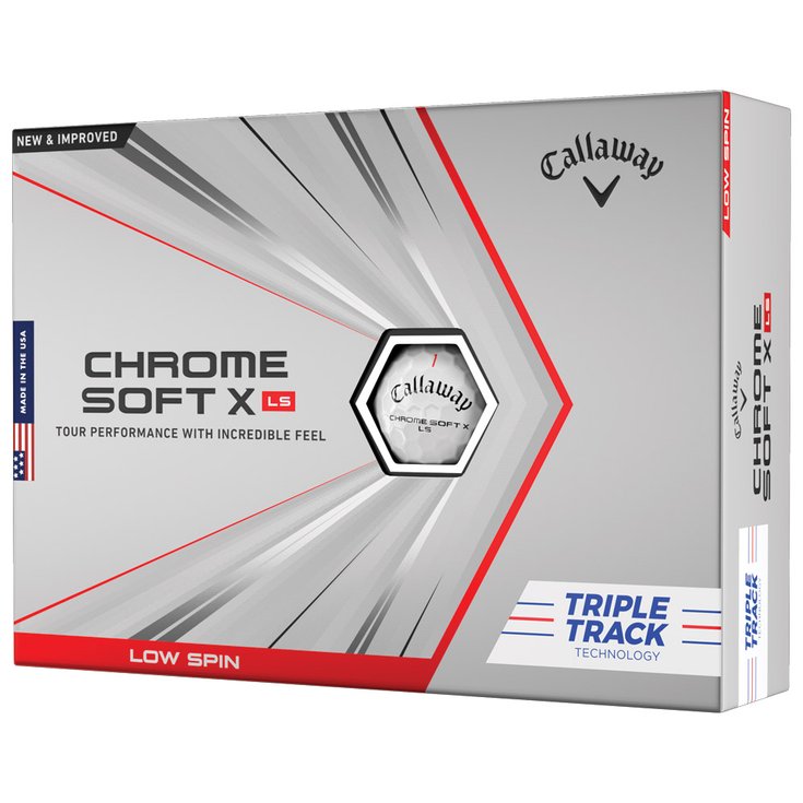Callaway Golf Balles neuves Chrome Soft X Tour Low Spin Triple Track White - Sans Présentation