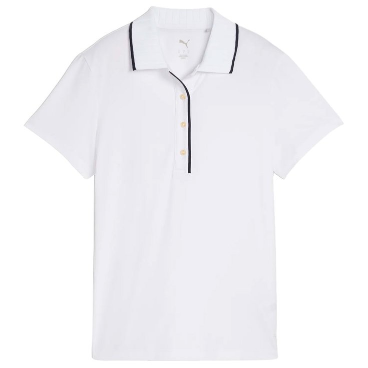 Puma Golf W Cloudspun Bridges Ss Polo White Glow 