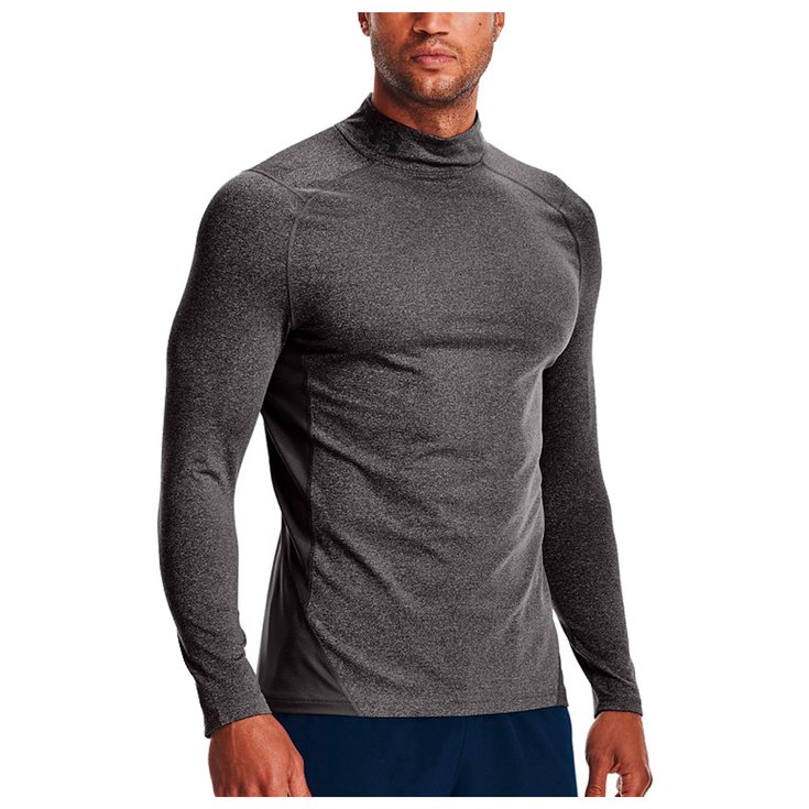 Under Armour Sous-vêtement ColdGear Armour Fitted Mock Charcoal Light Heather Black Présentation