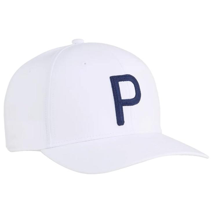 Puma Golf Cap Heritage P Cap White Glow Deep Navy Präsentation