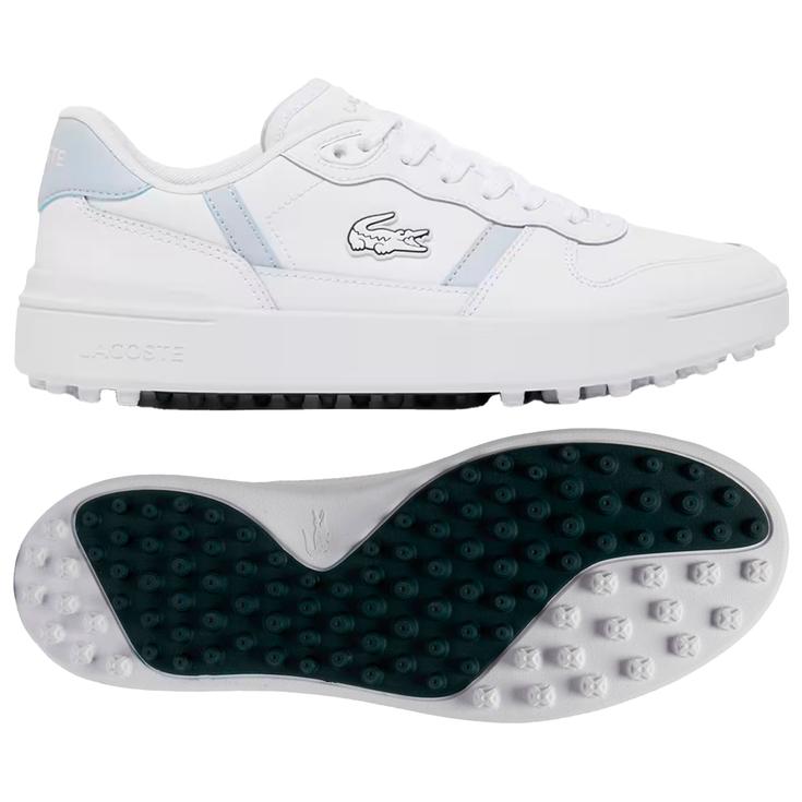 Lacoste Schuhe ohne Spikes T-Clip Golf W White Light Blue Präsentation