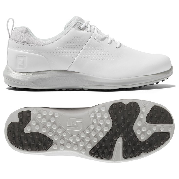 Footjoy Chaussures sans spikes Leisure LX Women White Grey Présentation