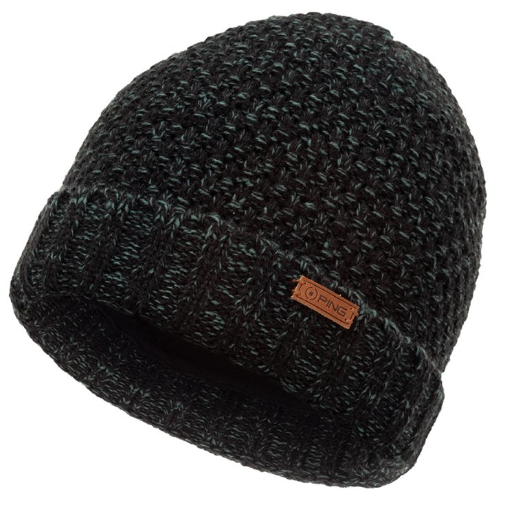 Ping Bonnet Kingsley Knit Hat Black Mallard Green - Sans Présentation