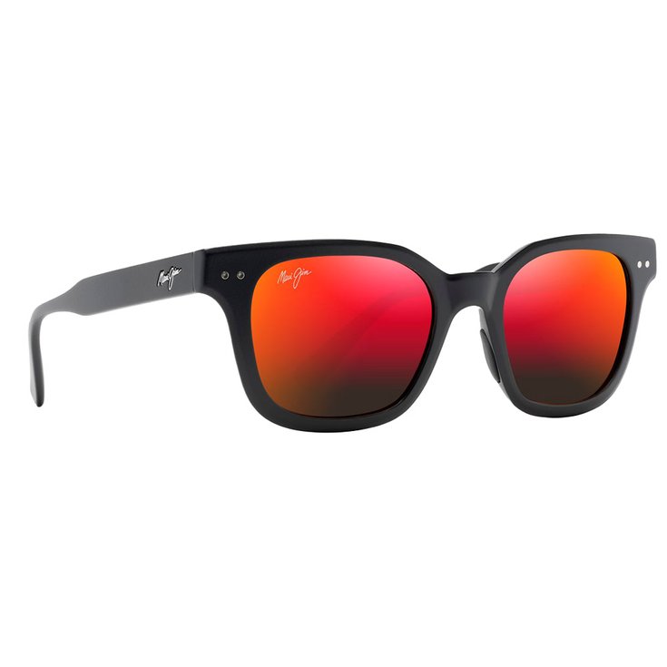 Maui Jim Lunettes de soleil Shore Break Noir Mat Hawaiï Lava Minéral SuperThin Présentation