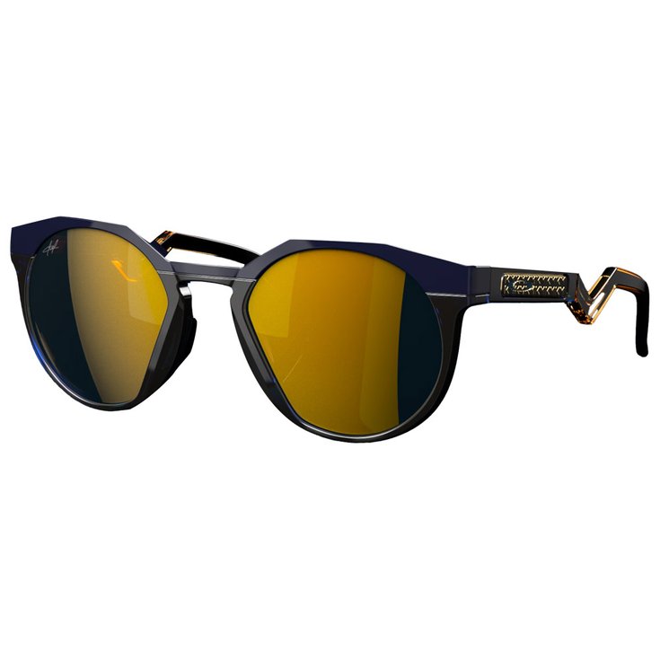 Oakley Sonnenbrille HSTN Kylian Mbappé Signature Series HSTN Prizm 24K polarized Navy Transparent Blue Präsentation