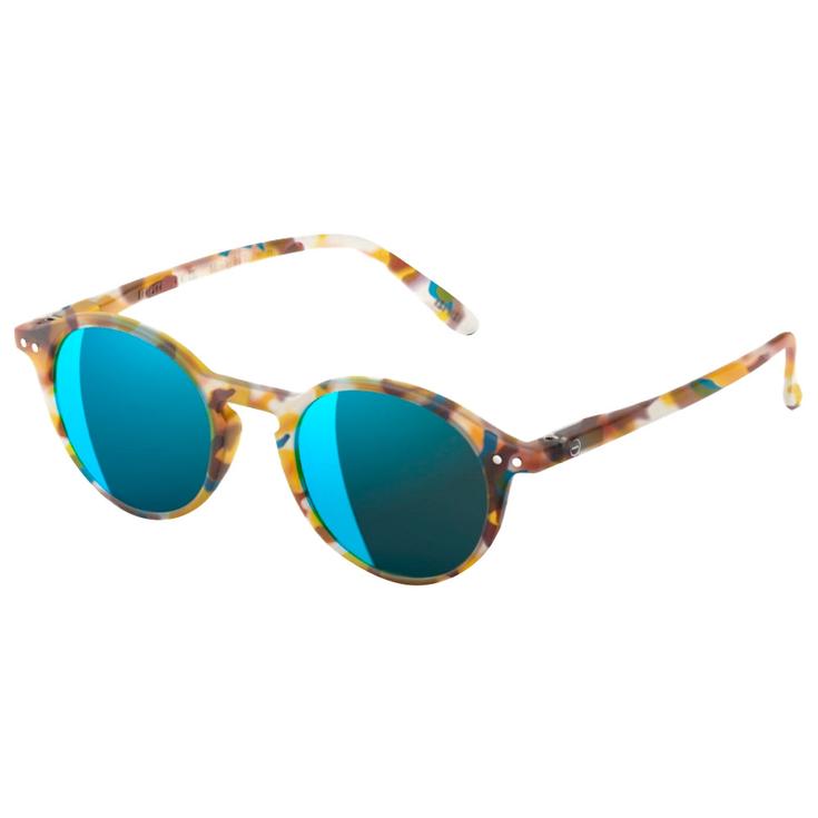 Izipizi Sonnenbrille Sun #D Blue Tortoise Soft Blue Mirror Präsentation