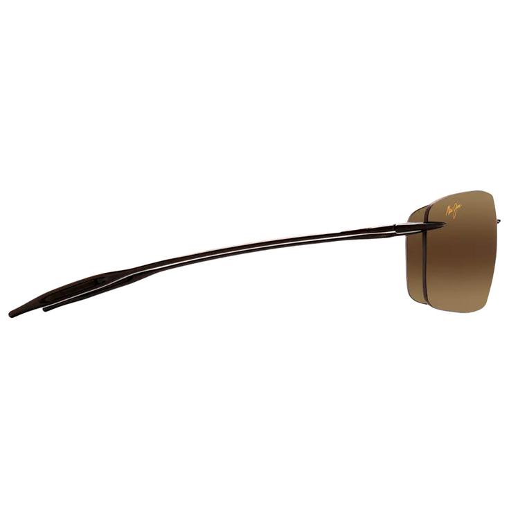 Maui Jim Lunettes de soleil Lighthouse Noir Brillant Hcl Bronze MauiPure Profil