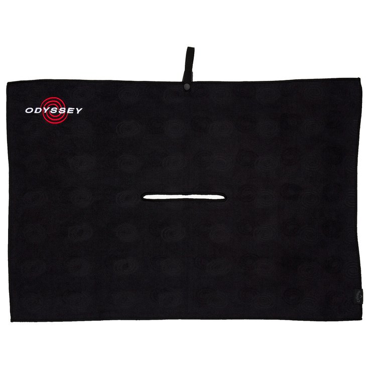 Odyssey Golf Küchentuch Microfibre Towel Black Präsentation