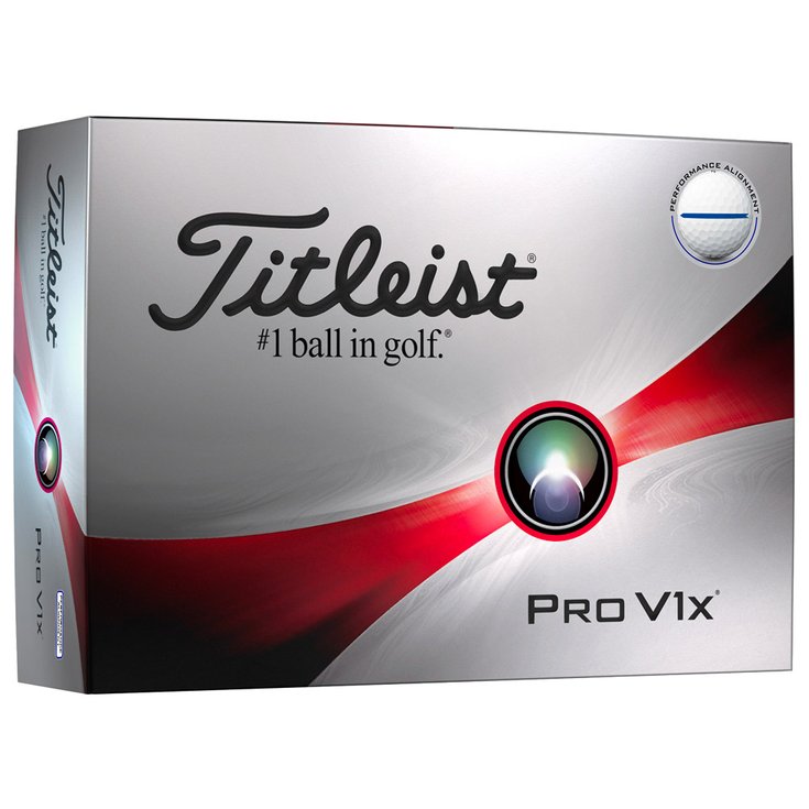 Titleist Balles neuves Pro V1x Performance Alignment Blue Présentation