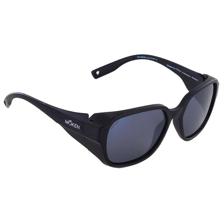 Moken Vision Sonnenbrille Bruce Black Silver Polarized Präsentation