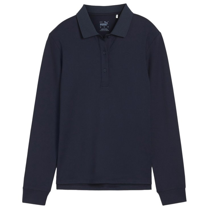 Puma Golf Polohemde W Cloudspun Midwght Ls Polo Deep Navy Präsentation