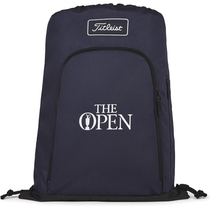 Titleist Schuhbeutel Players Sackpack The Open Navy White Präsentation