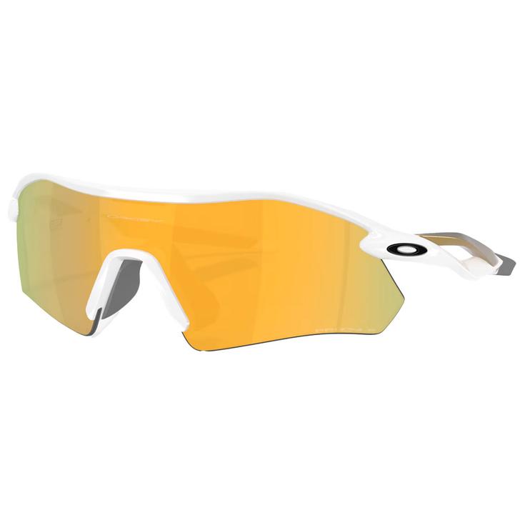 Oakley Sonnenbrille Radar Plate Polished White Prizm 24k Polarized Präsentation
