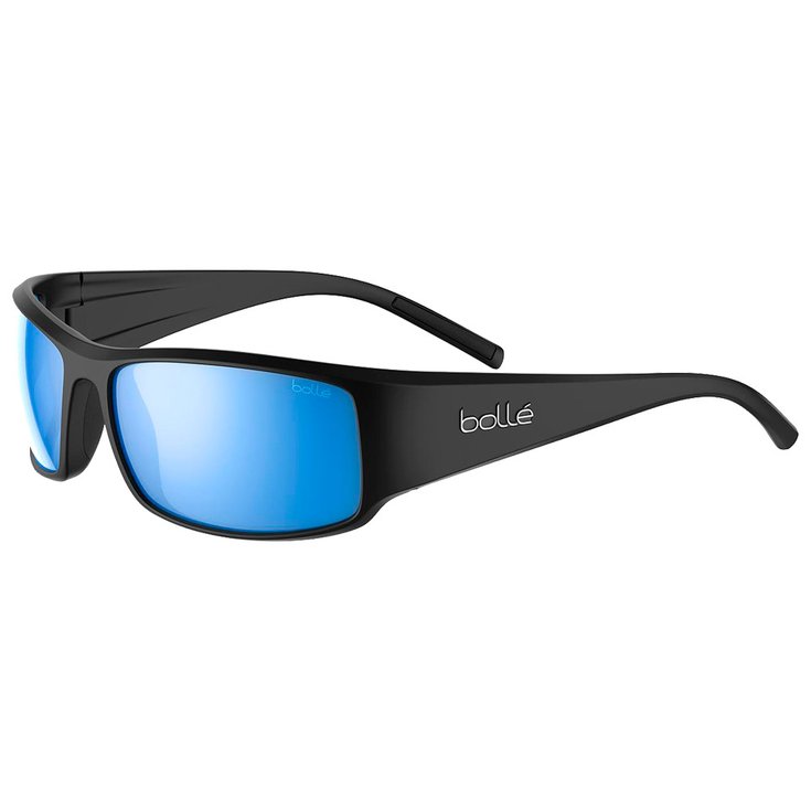 Bollé Sonnenbrille King Black Matte Sky Blue Polarized Präsentation