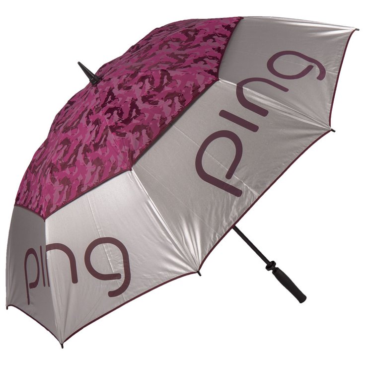 Ping Parapluies Ladies Double Canopy 193 SIlver Garnet Présentation