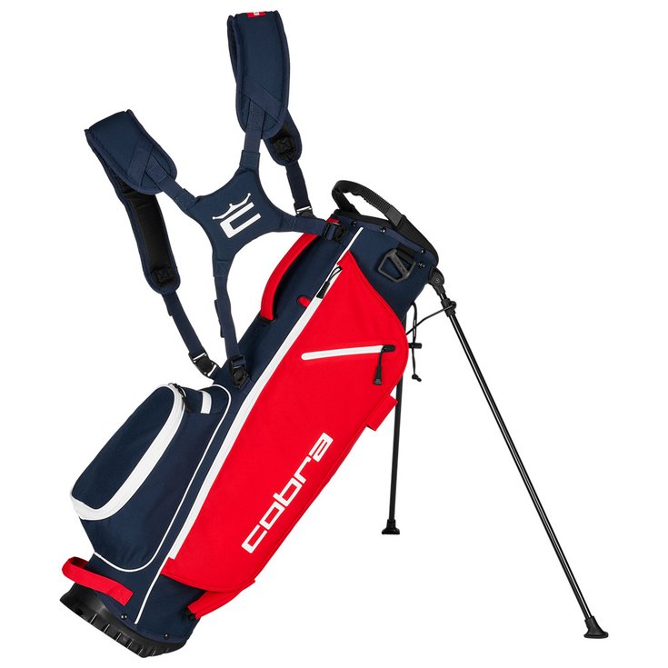 Cobra Standbag (Komplettsatz) Ultralight Carry Club Navy Strong Red Präsentation