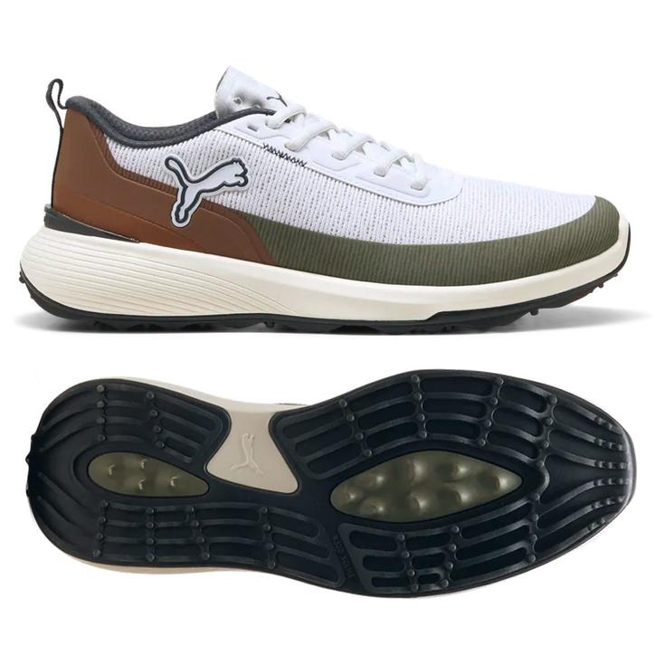 Puma Golf Schuhe ohne Spikes Gruve Sport White Fudge Dark Sage Präsentation