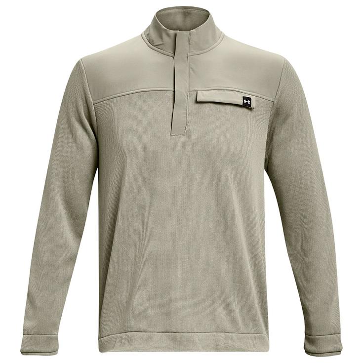 Under Armour Pullover Storm Sweaterfleece Half Zip Grove Green White Präsentation