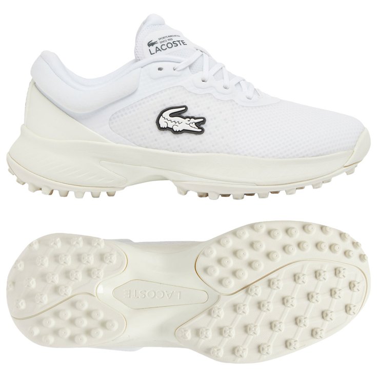 Lacoste Schuhe mit Spikes Golf Point White Off White Präsentation