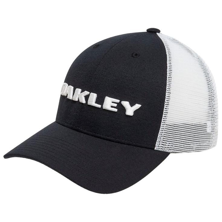 Oakley Cap Heather New Era Bark Logo Blackout Präsentation