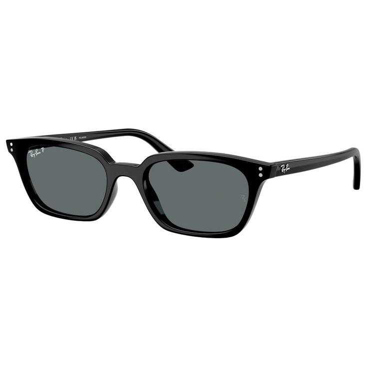 Ray Ban Sonnenbrille RB4456 Zaya Polished Black Dark Grey Polar Präsentation