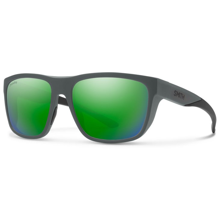 Smith Sonnenbrille Barra Matte Cement Chromapop Polarized Green Mirror Präsentation