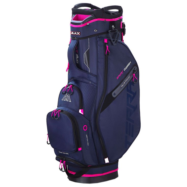 Big Max Cartbag (Komplettsatz) Terra Sport Steel Blue Fuchsia Präsentation