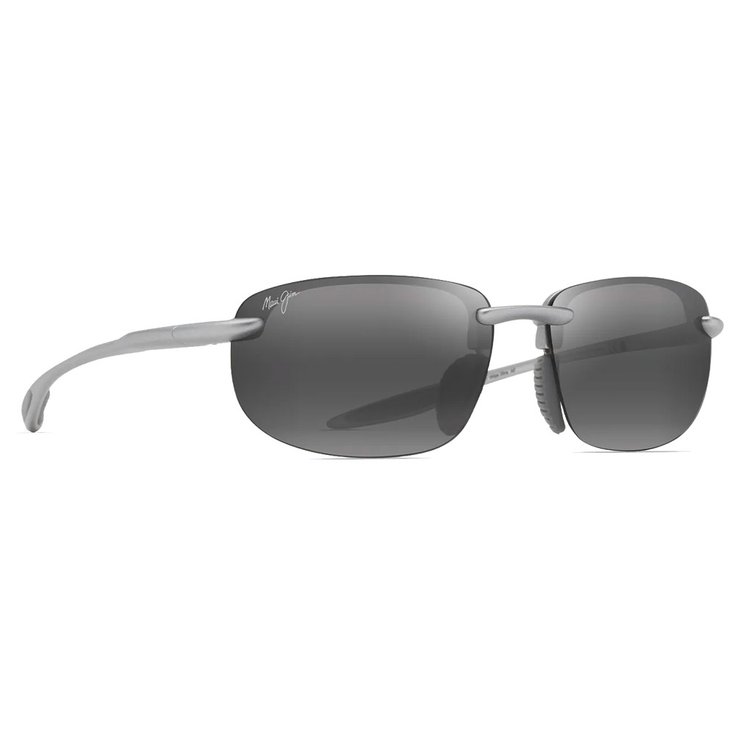 Maui Jim Sonnenbrille Hookipa Ultra Asian Fit Metal Matte Silver Neutral Grey MauiUltra Präsentation