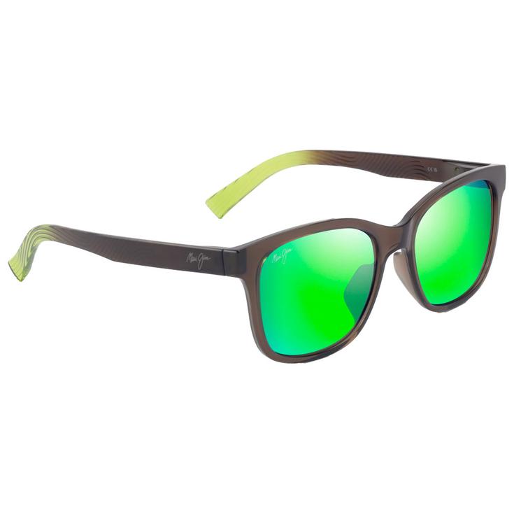Maui Jim Sonnenbrille Owelo Shiny Trans Dark Grey Green MauiGreen MauiPure Präsentation