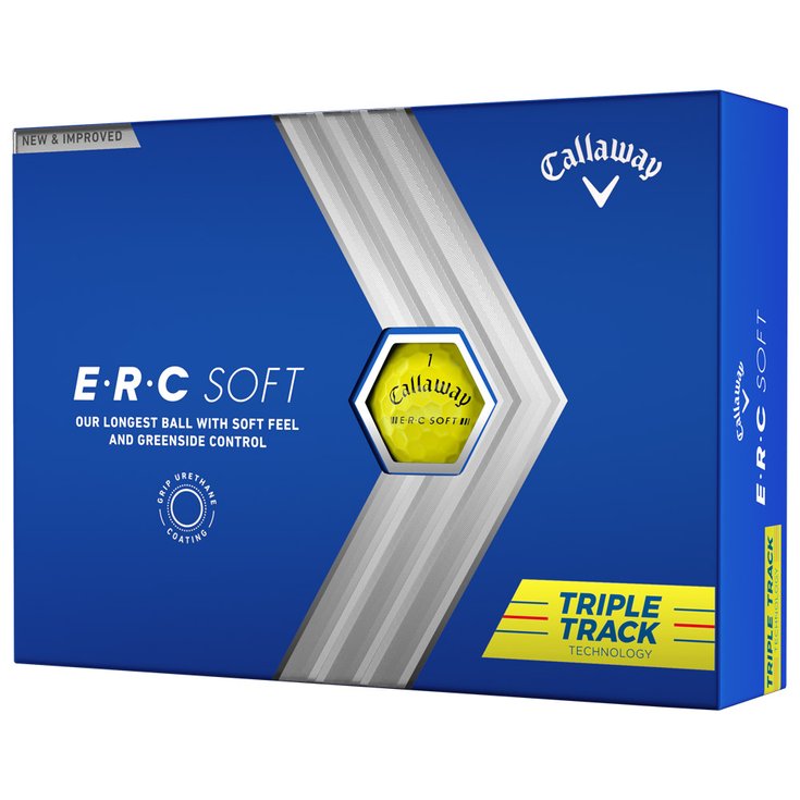 Callaway Golf Balles neuves ERC Soft Yellow Triple Track Présentation