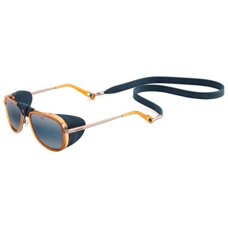 Vuarnet Sonnenbrille Glacier Regular Ambre Gris Blue Polarlynx Präsentation