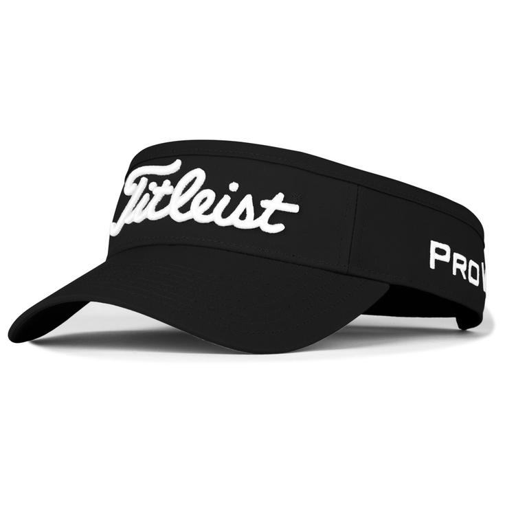 Titleist Golfvisier Tour Performance Visor Black White Präsentation