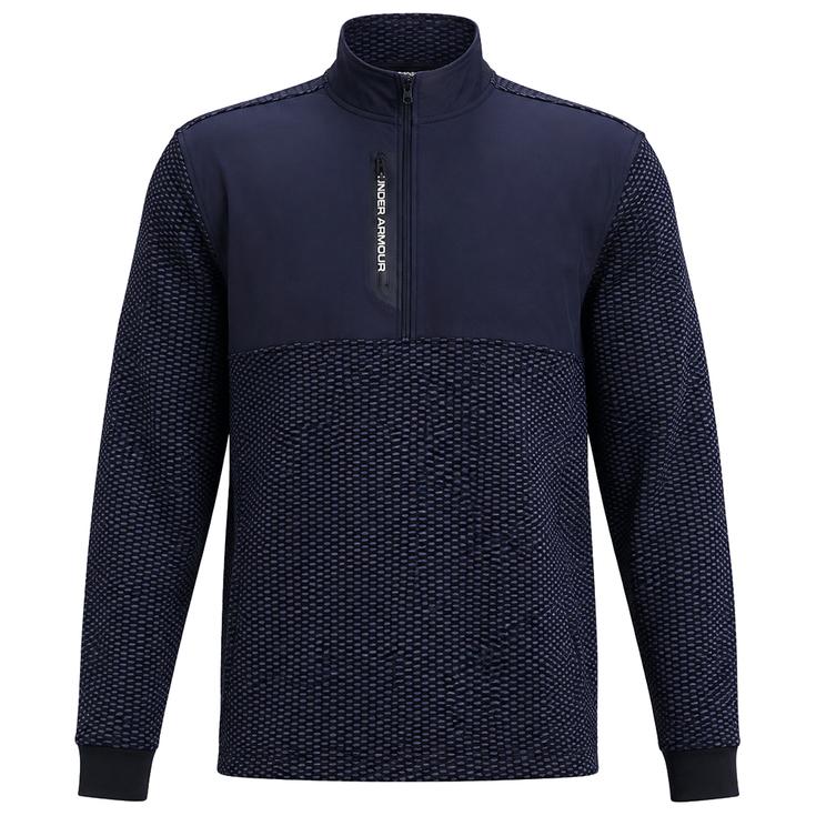 Under Armour Jacke Drive Pro Hybrid Hall Zip Midnight Navy White Präsentation
