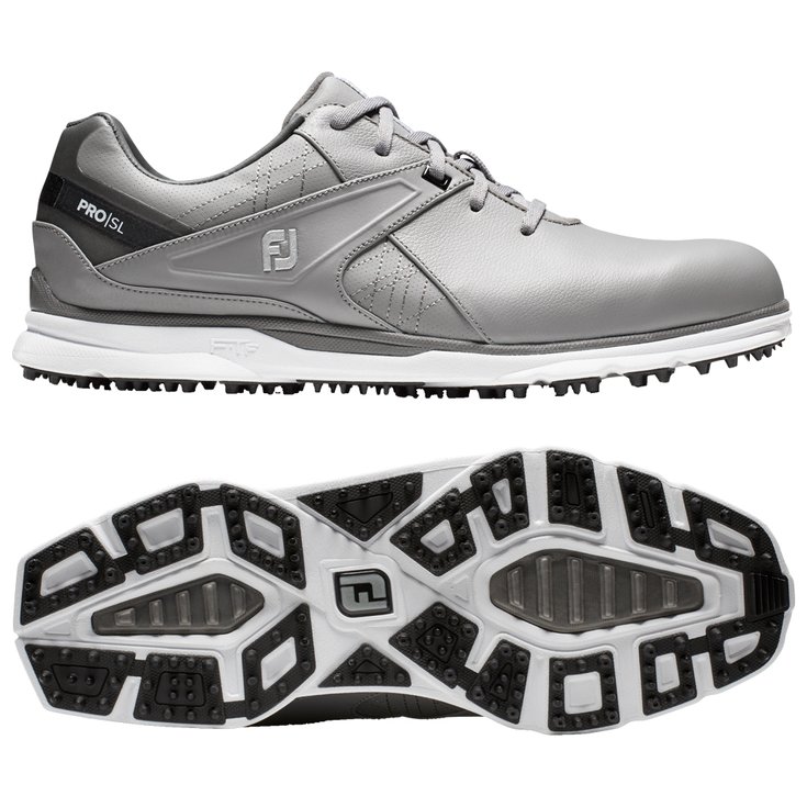 Footjoy Chaussures sans spikes Pro SL White Grey Grey Présentation