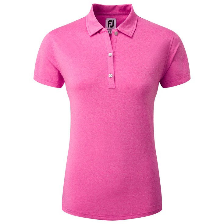 Footjoy Polo Heather Self Collar W Hot Pink Présentation