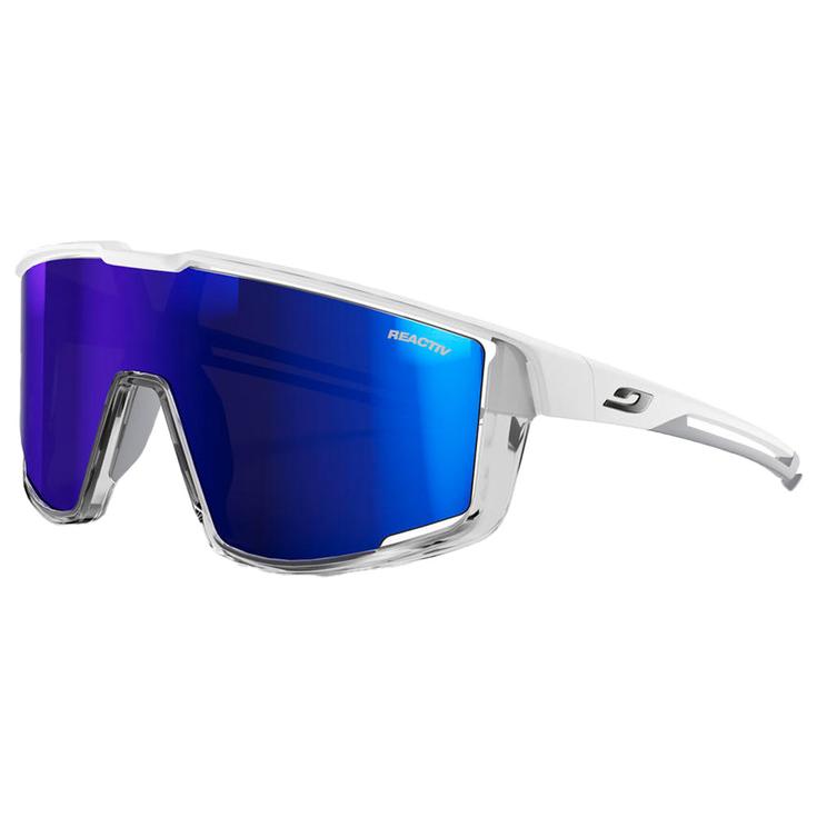 Julbo Sonnenbrille Fury Mat Blanc Gris Translucide Reactiv High Contrast 1-3 Präsentation