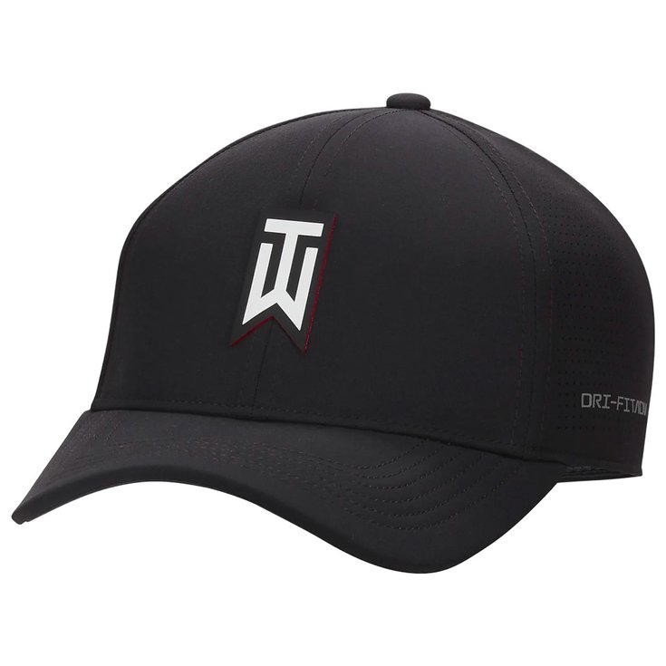 Nike Casquettes Tiger Woods Dri Fit ADV Club Cap Black White Présentation