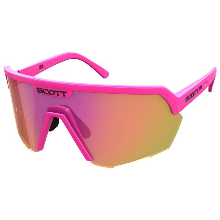 Scott Sonnenbrille Sport Shield Acid Pink Pink Chrome Präsentation