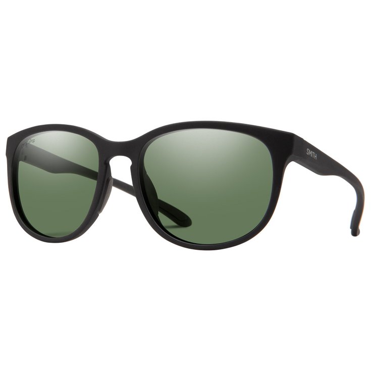 Smith Sonnenbrille Lake Shasta Matte Black Chromapop Polarized Gray Green Präsentation