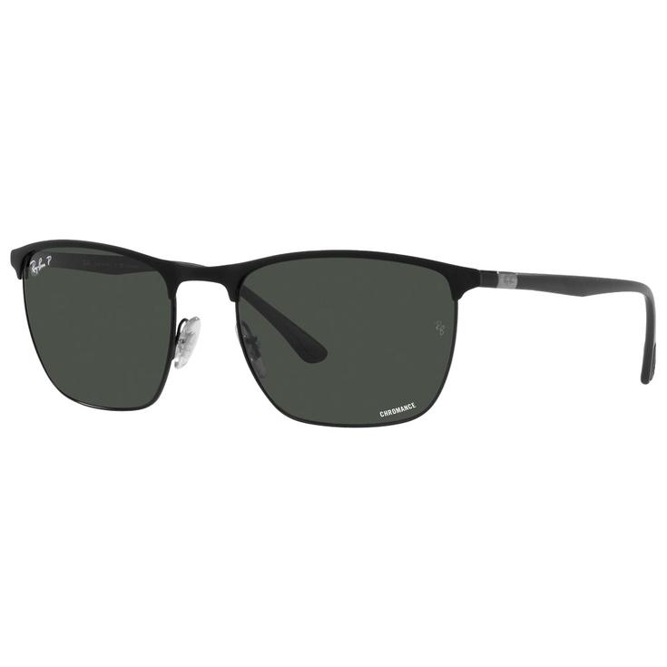 Ray Ban Lunettes de soleil RB3686 Mat Black Chromande Dark Grey Polar Présentation