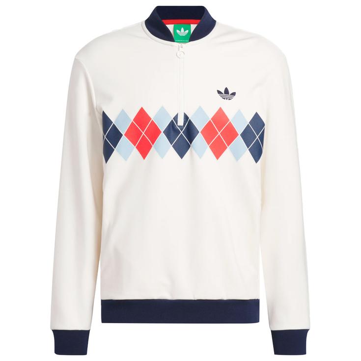 adidas Originals Pullover S Print 1/4 Zip Chalk White Präsentation